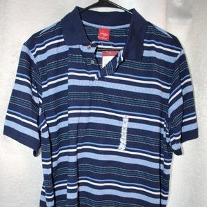 Junction West Blue Striped Men's Polo NWT